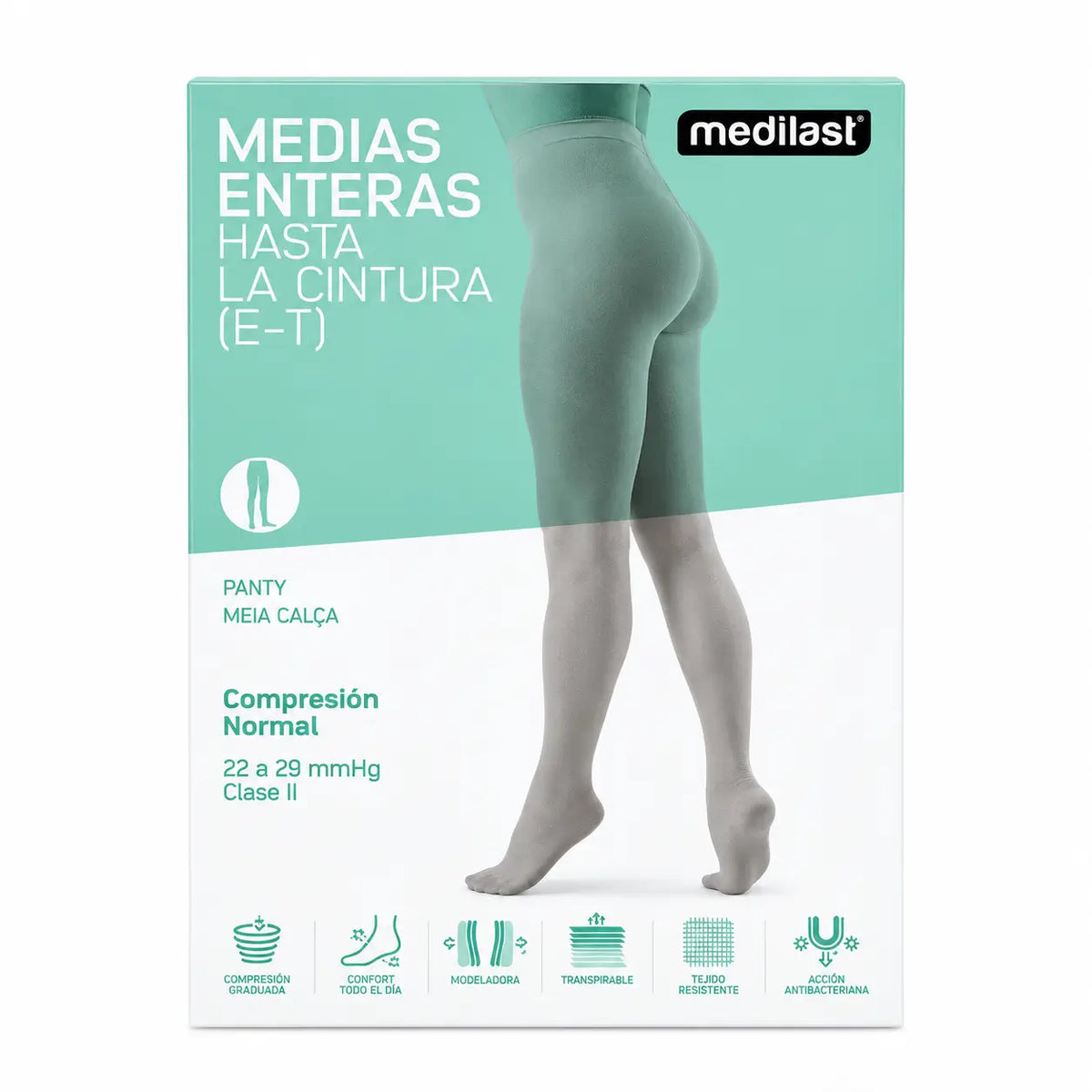 Medilast Panty Normal R/101 T/Extr Čierna