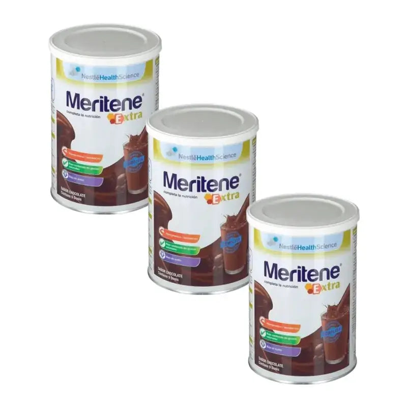 Meritene Extra Batido s príchuťou čokolády, 3 × 450 g