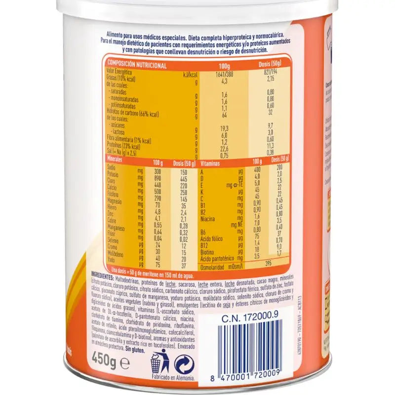 Meritene Extra Batido s príchuťou čokolády, 450 g