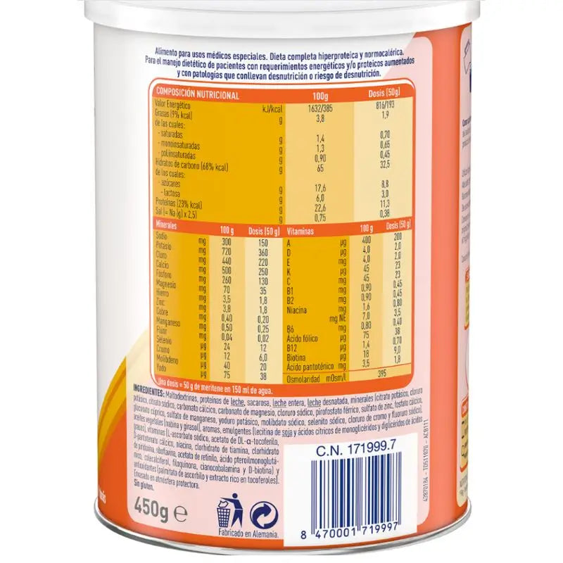 Meritene Extra Vanilka, 450 g