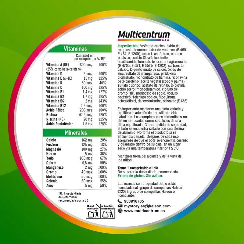 Multicentrum – multivitamínový doplnok stravy pre dospelých, 90 tabliet