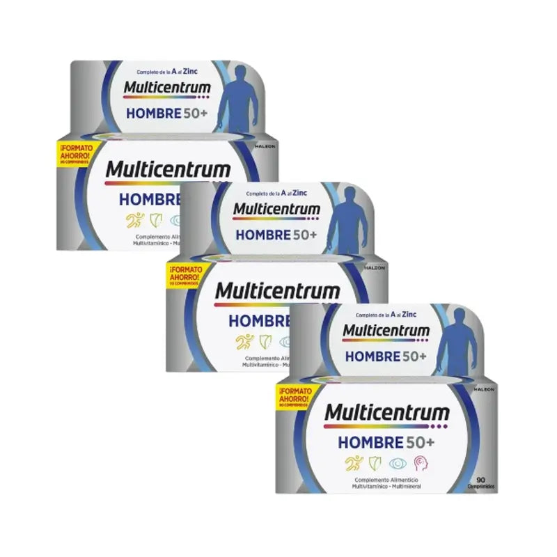 Multicentrum pre mužov nad 50 rokov – multivitamínový doplnok stravy, 3×90 tabliet