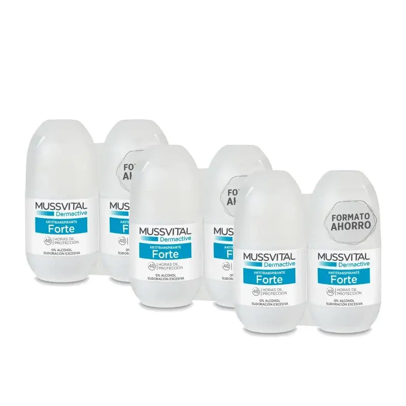 Mussvital Derma Deo Forte, 2 × 75 ml, balenie po 3 kusoch
