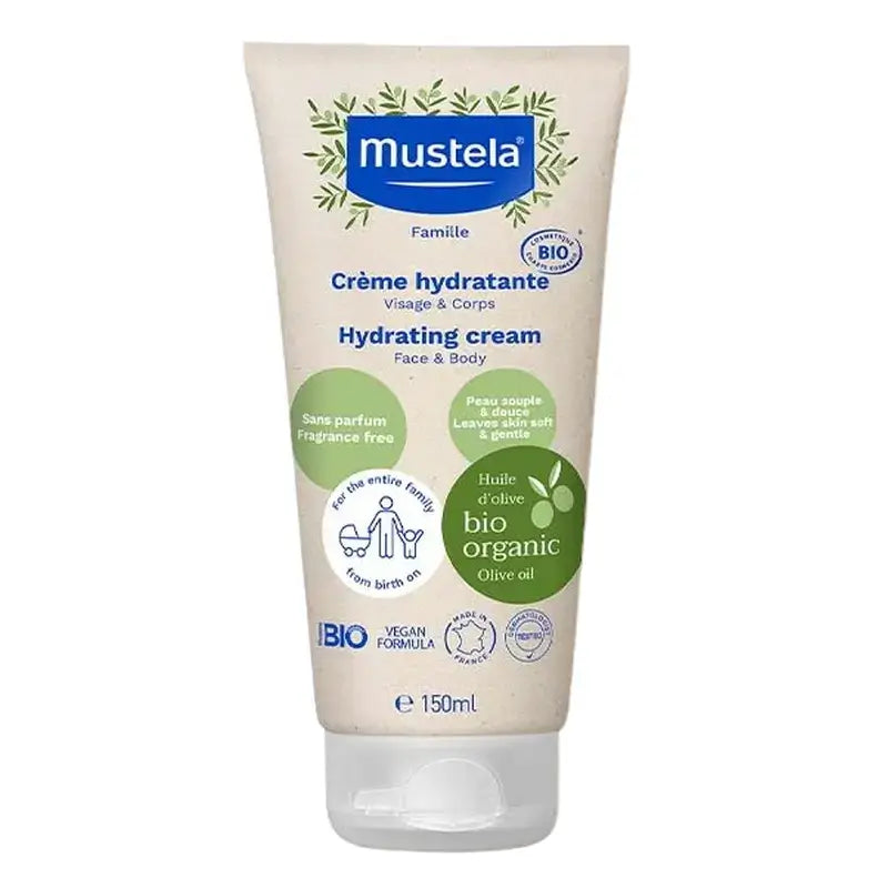 Mustela BIO hydratačný krém, tuba 150 ml