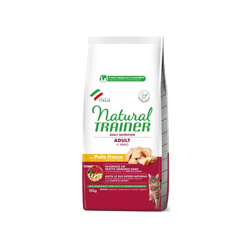 Natural Trainer Feline Adult Kuracie 10 kg, krmivo pre mačky
