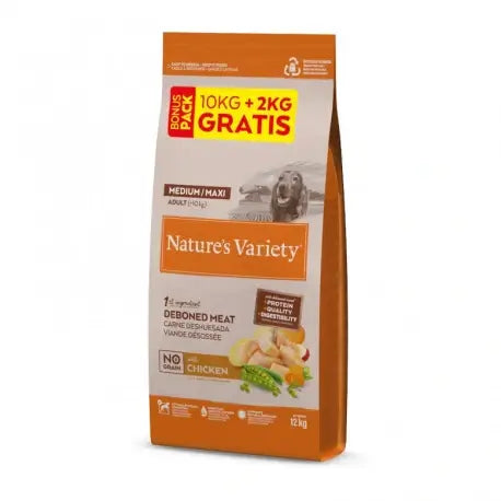 Nature's Variety Grain-Free Chicken for Medium Dogs 10+2 kg