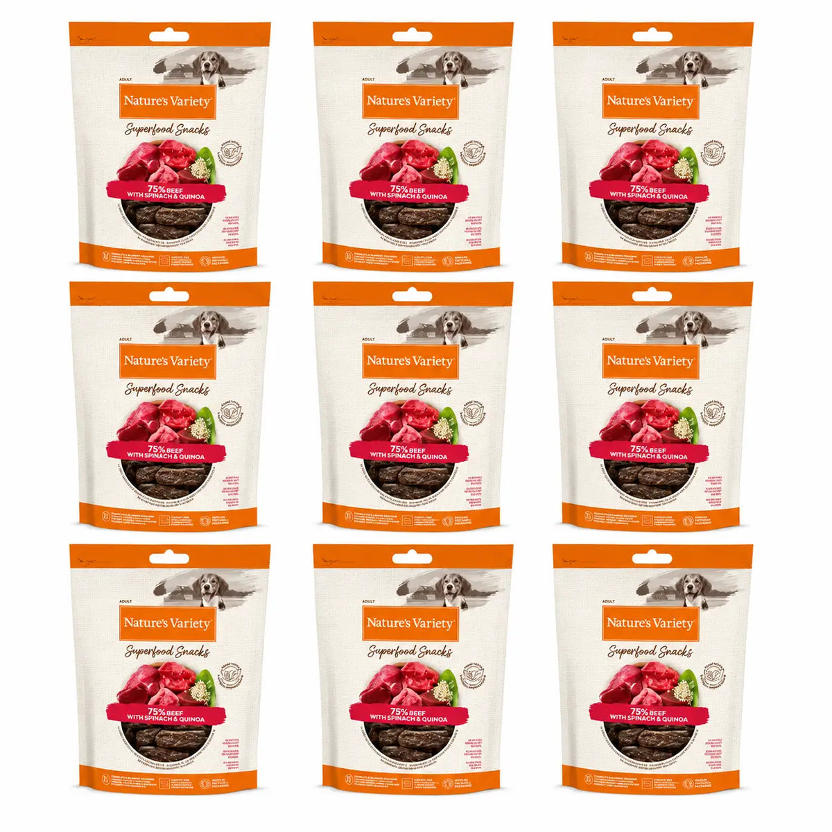 Nature'S Variety Snack Nvd Delibars Spfood Sncks Hovädzie mäso 0,070 kg, 9 x 70 g