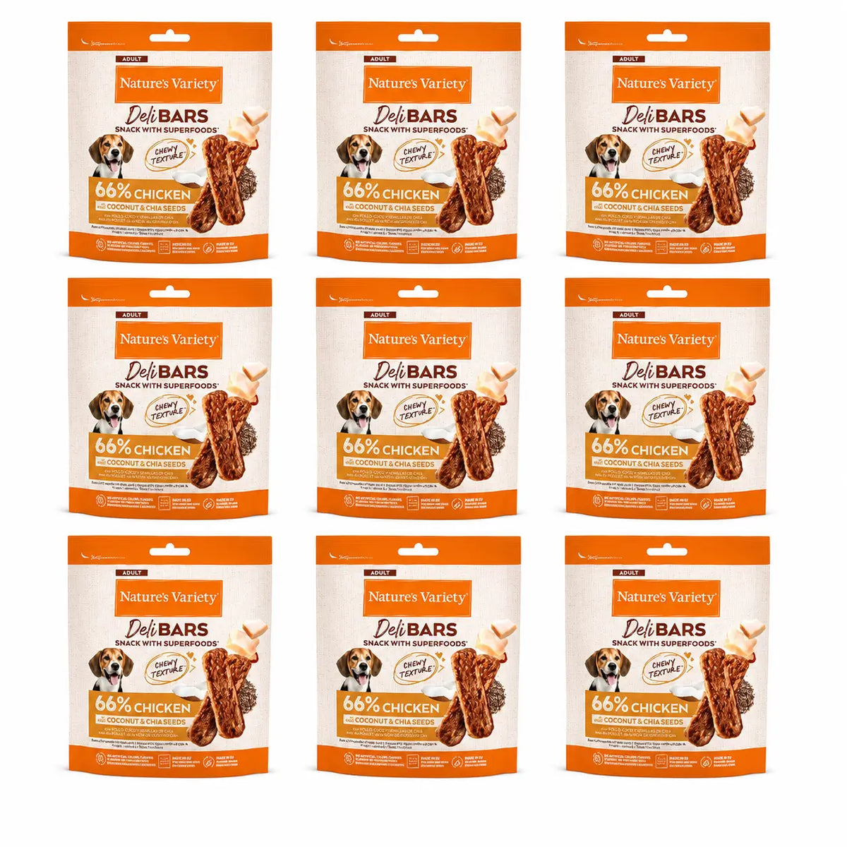 Nature'S Variety Snack Nvd Delibars Spfood Sncks Chkn 0,070 kg, 9 × 70 g
