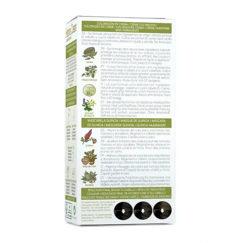 Naturtint Henna Cream – prírodná semipermanentná farba na vlasy bez amoniaku, odtieň 3.0 – tmavohnedá