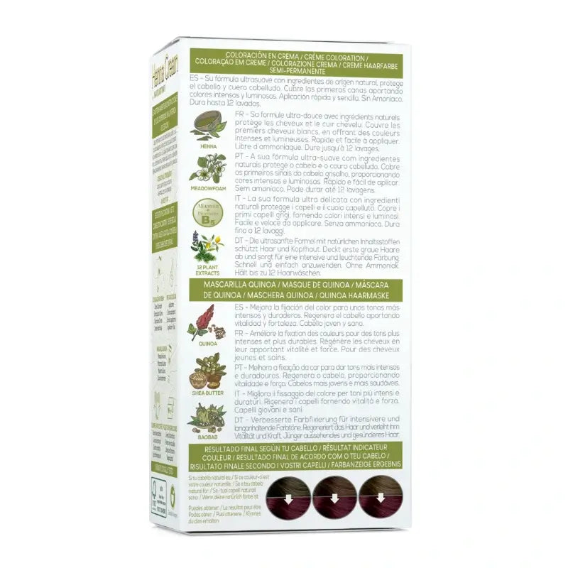 Naturtint Henna Cream – prírodná semipermanentná farba na vlasy bez amoniaku, odtieň 5.62 mahagón