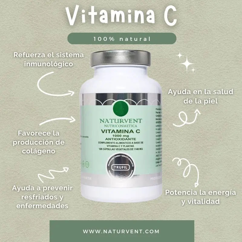 Naturvent Vitamíny Vitamín C, 120 kapsúl