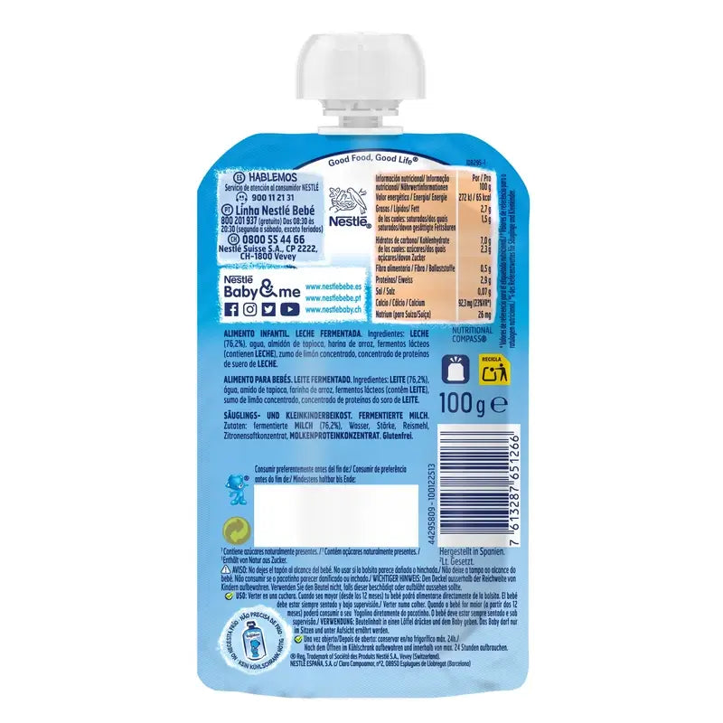 Nestlé Yogolino Natural bez cukru v sáčku, 100 g