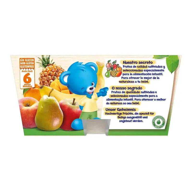 Nestlé ovocné pyré v kelímku, 7 druhov ovocia, 4 x 100 g