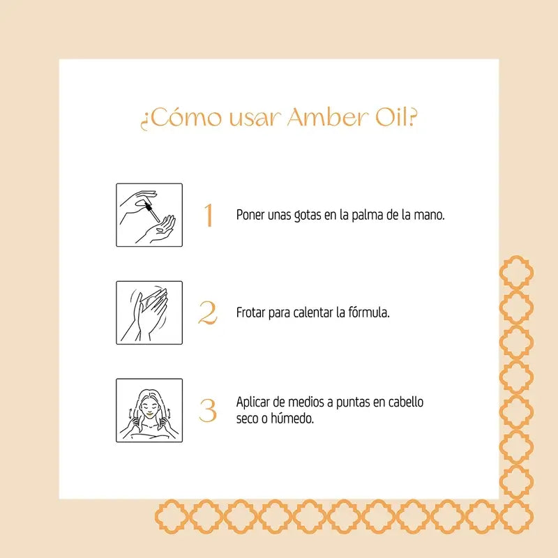 Nuggela & Sule Amber Hair Oil – vlasový olej s baobabom a karité, 30 ml.