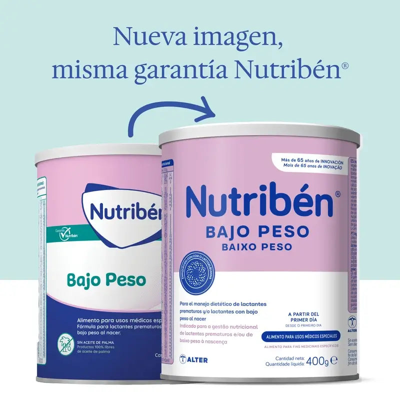 Nutribén Mlieko pre deti s nízkou hmotnosťou, 400 g
