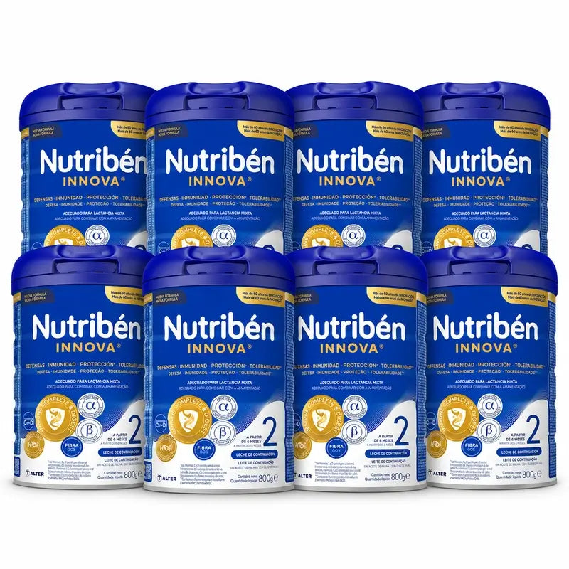 Nutribén Innova 2 – mlieko pre ďalšie kŕmenie, 8 × 800 g