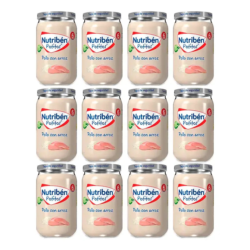 Nutriben Potito – kuracie mäso s ryžou, 12 x 235 g