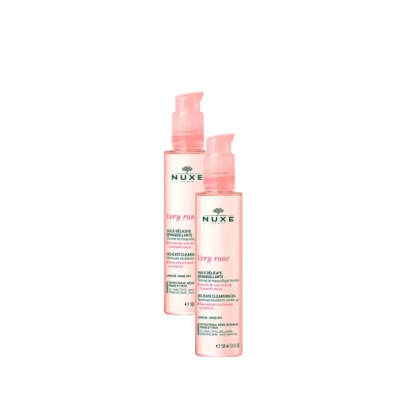 Nuxe Very Rose Jemný odličovací olej, balenie 2 x 150 ml
