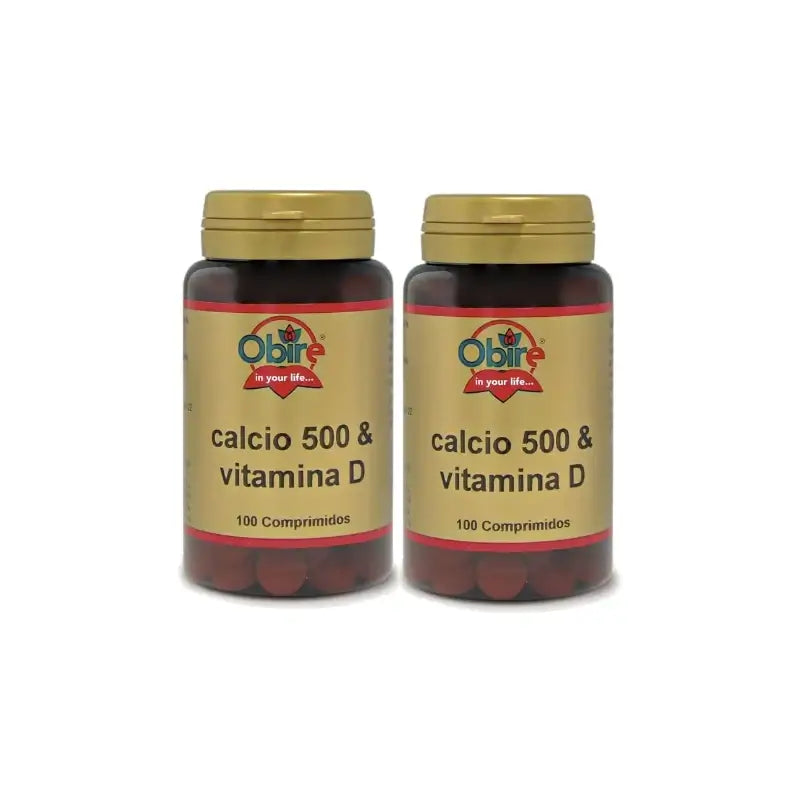 Obire Calcio 500 + vitamín D, balenie 2 x 100 tabliet