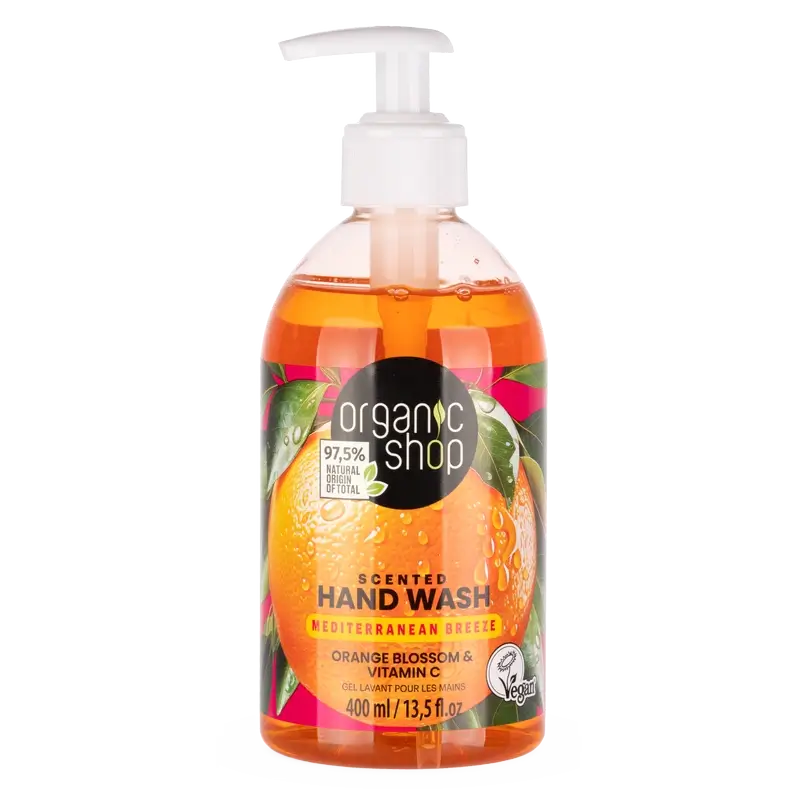 Organic Shop Crp Aromatické mydlo na ruky „Stredomorský vánok“, 400 ml
