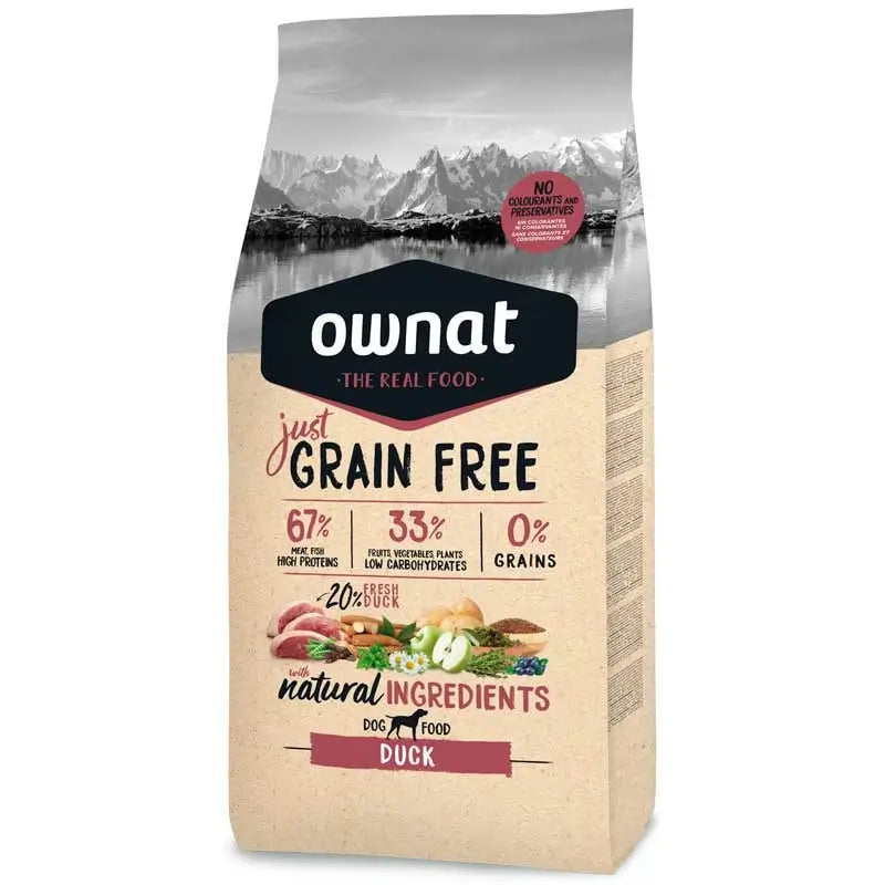Ownat Just Canine Adult Grain Free Kachna 3 kg, krmivo pre psov