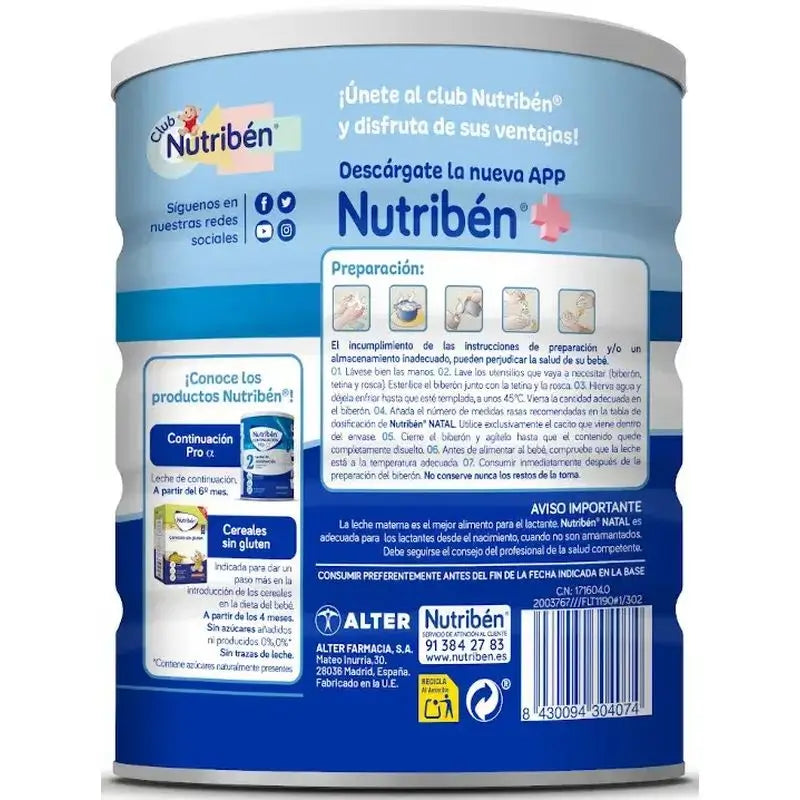 Nutribén Natal Pro-Alfa Mlieko pre začiatok, 8 × 800 g