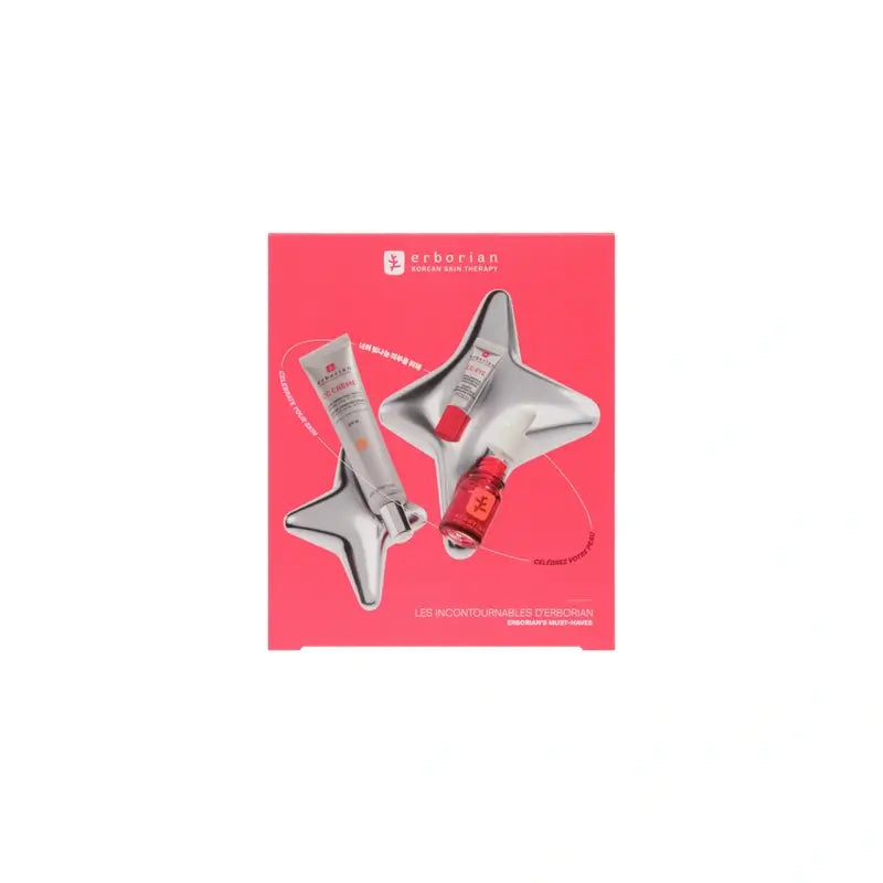Sada Erborian CC Crème + CC Eye + Skin Therapy Doré