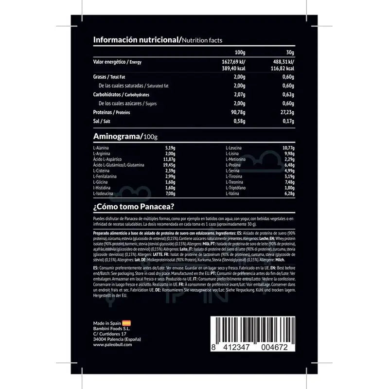 Paleobull Amaltea Izolát bielkovín, neutrálna príchuť, 350 g.