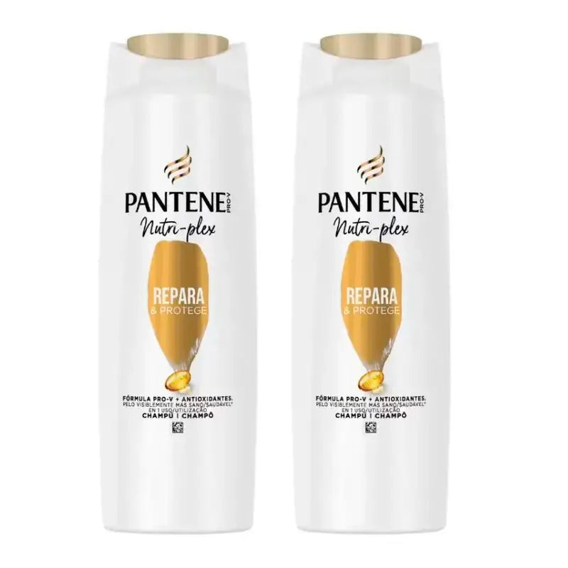Pantene Nutri Plex šampón na regeneráciu a ochranu vlasov, balenie 2 x 385 ml