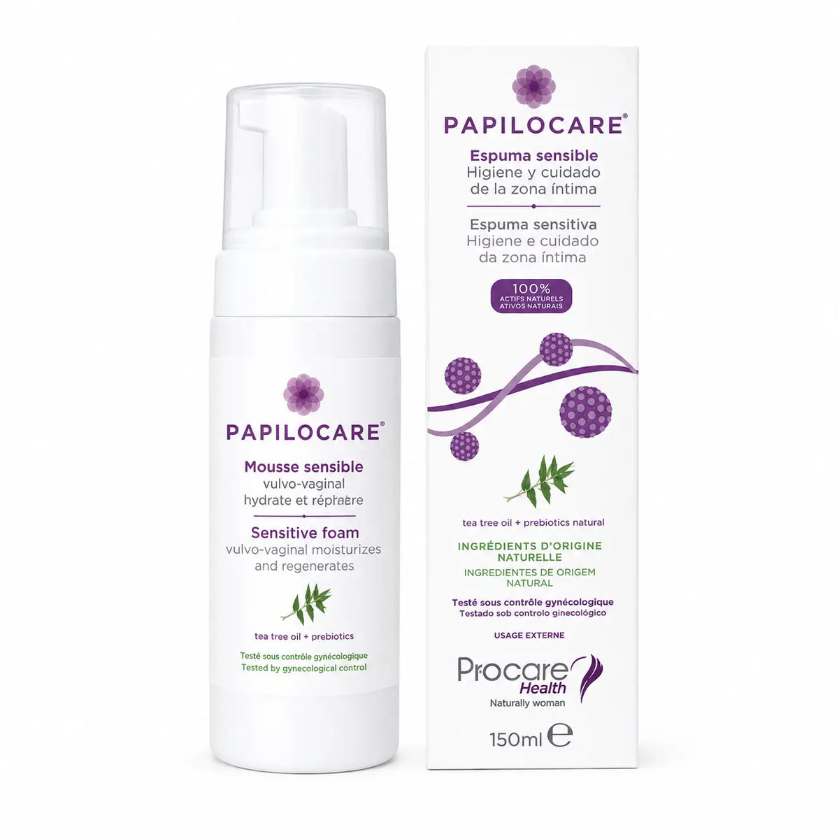 Papilocare Citlivá pena, fľaša 150 ml