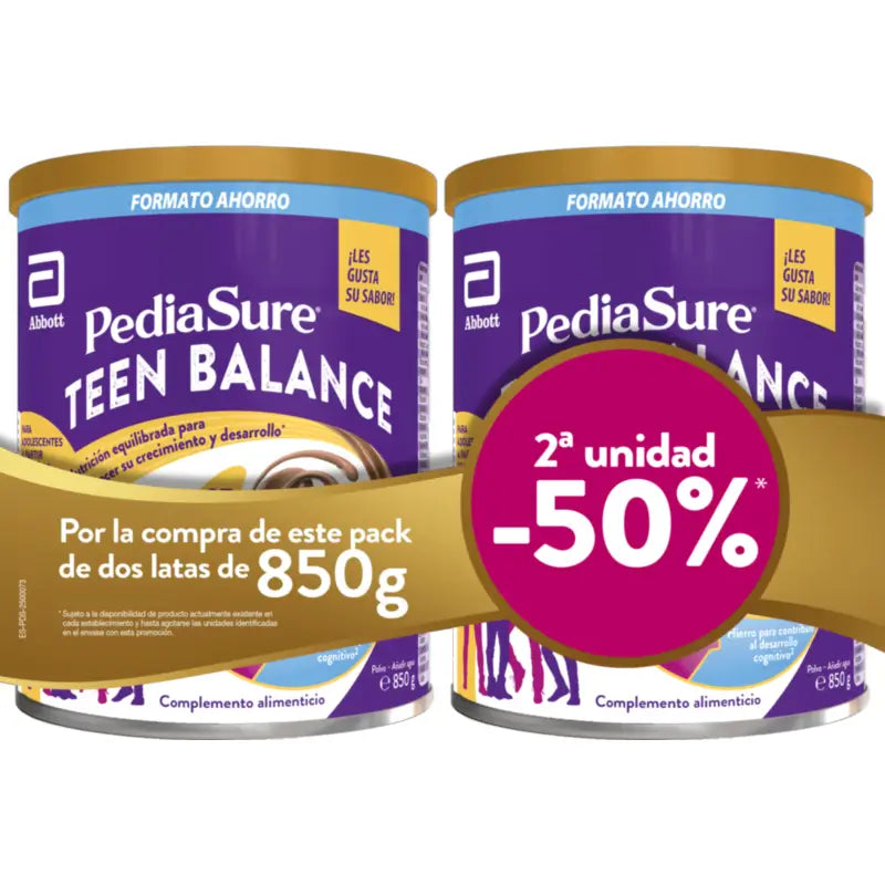 Balíček Pediasure Teen Balance s príchuťou čokolády 2x850 g