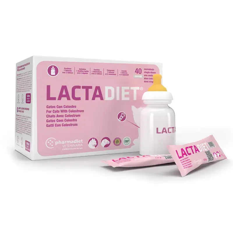 Pharmadiet Lactadiet pre mačky, vrecúška, 300 g (40 × 7,5 g)