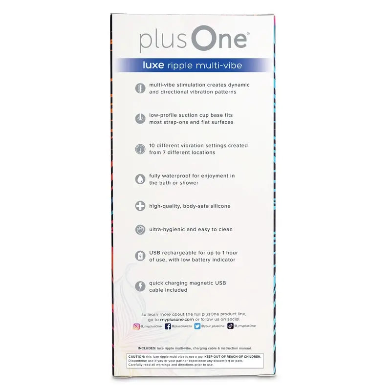 Plusone Luxe Ripple Multi-Vibe, 1 ks
