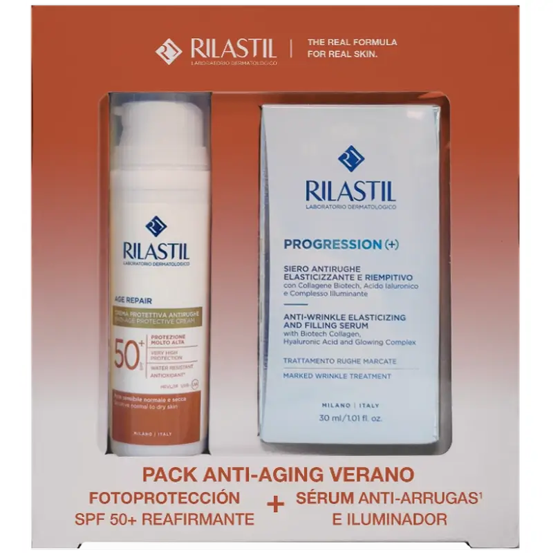 Rilastil Pack Sun System Age Repair SPF 50+ a sérum Progression (+), 80 ml