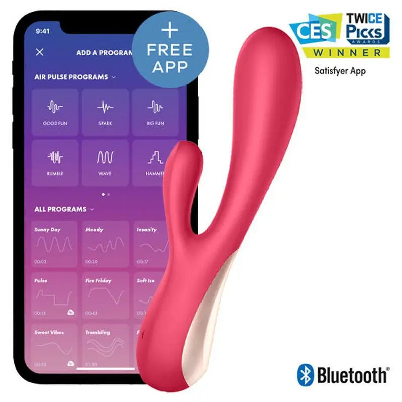 Satisfyer Connect Mono Flex červený s aplikáciou