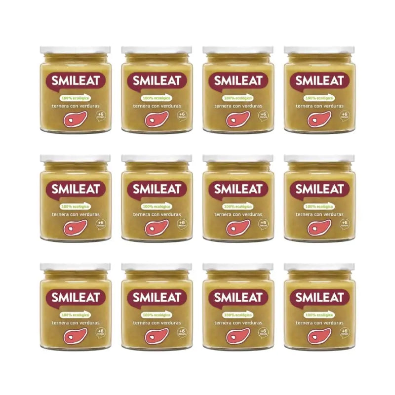 Smileat – pohárik s hovädzím mäsom a zeleninou, 230 g, balenie po 12 kusoch