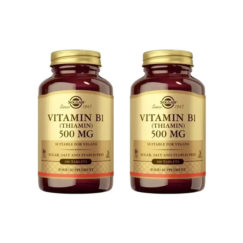Solgar Vitamín B1 500 mg, 2 × 100 tabliet