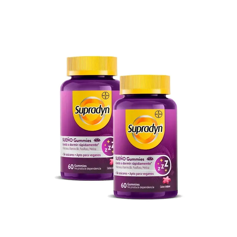 Supradyn Spánok a pokoj – gumené cukríky s melatonínom a vitamínom B6, balenie 2 x 60 gumených cukríkov