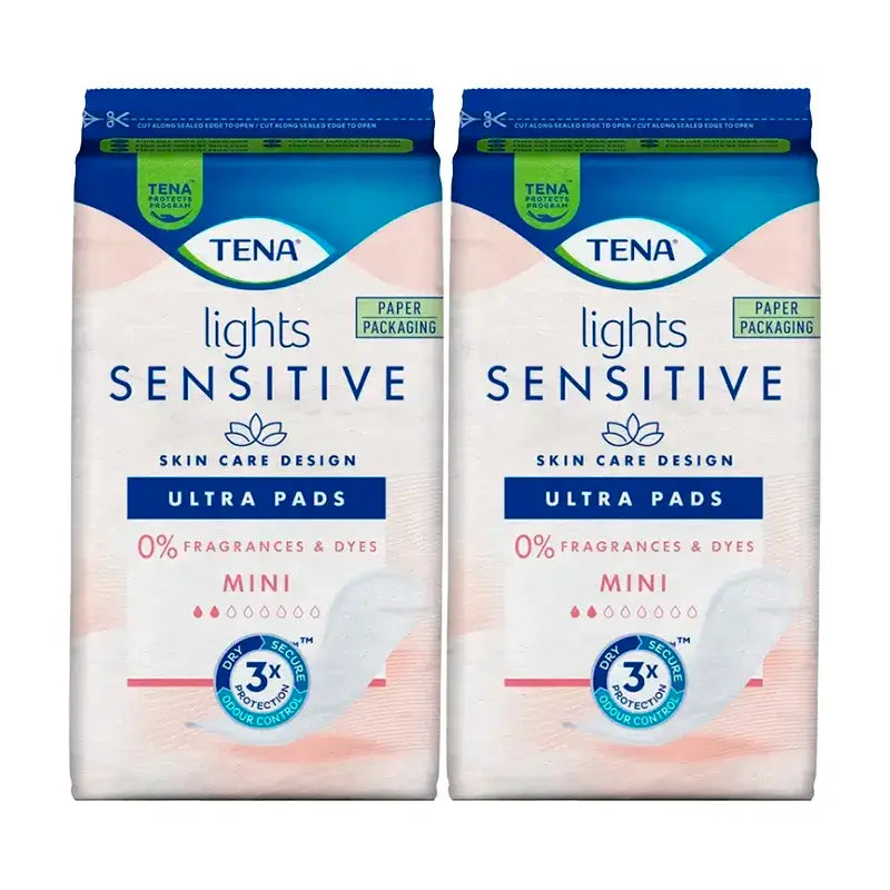 TENA Lights sensitive Mini Ultra 2 × 20 kusov – odporúčané pre ženy v menopauze