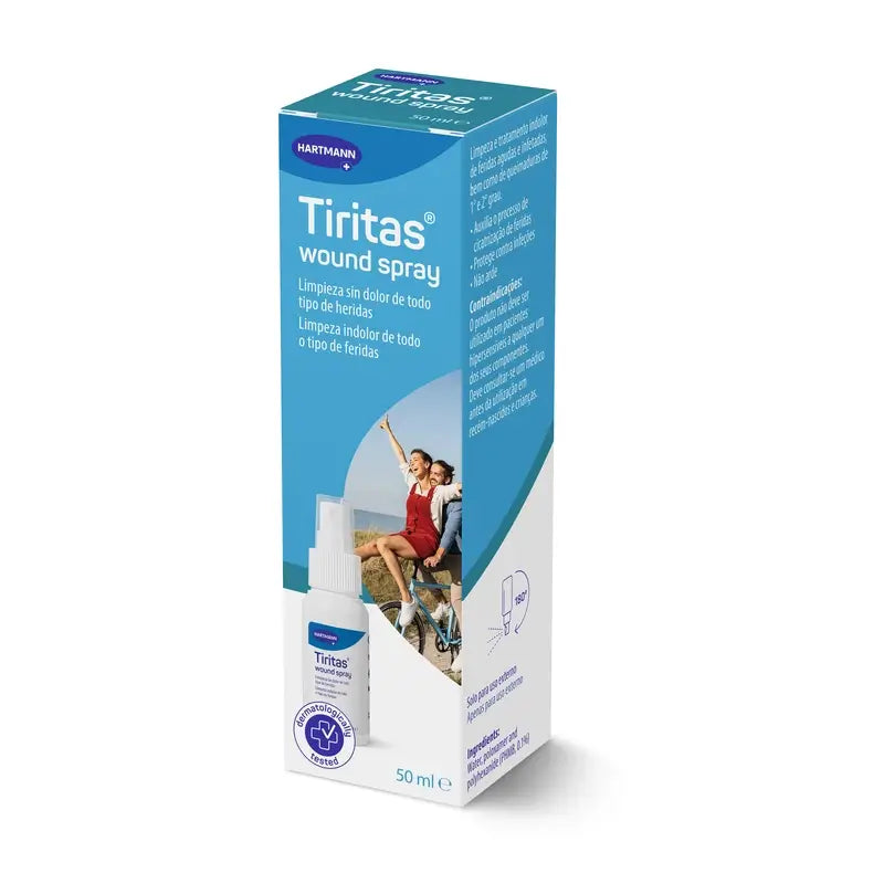 Tiritas Wound Spray – prípravok na čistenie rán, 50 ml