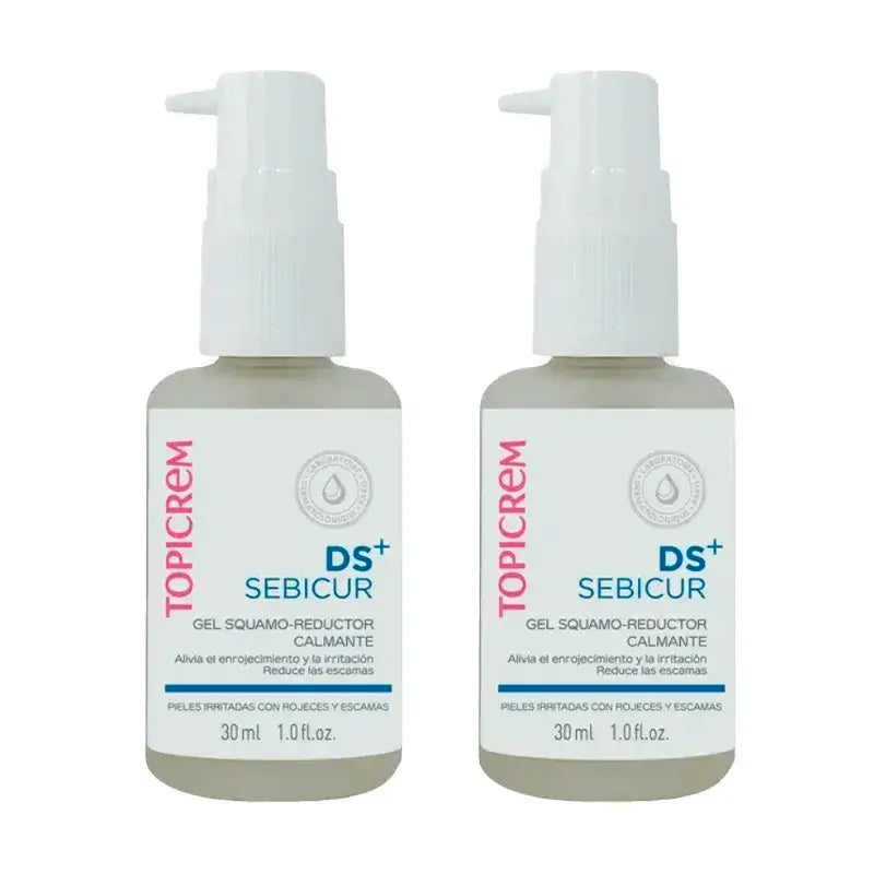 Topicrem DS+ Sebicur upokojujúci gél na redukciu šupinatosti, balenie 2 x 30 ml
