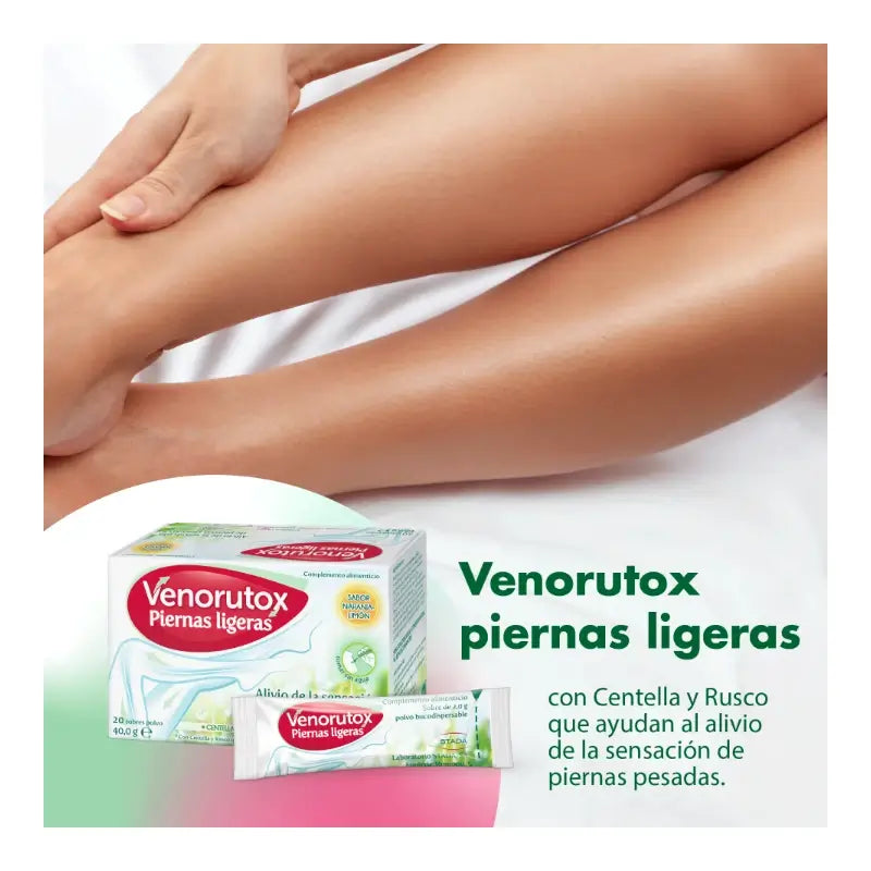 Venorutox – ľahké nohy, 20 vrecúšok + masážny prístroj