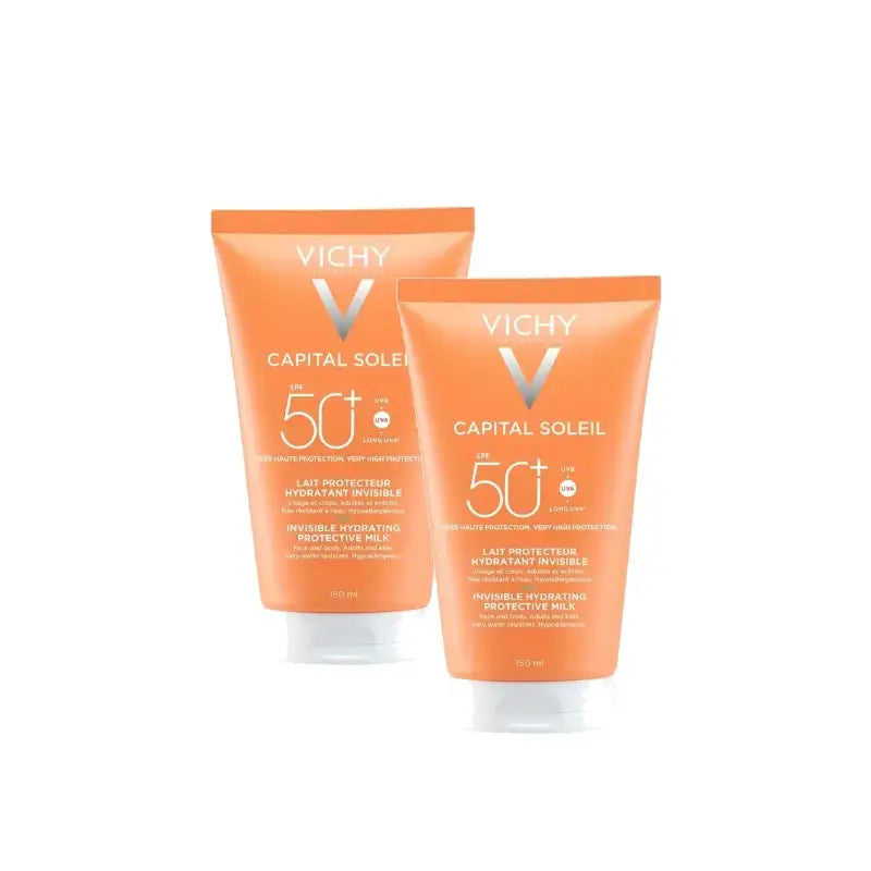 Vichy Capital Soleil Hydratačné mlieko SPF50+ 150 ml, balenie po 2 ks