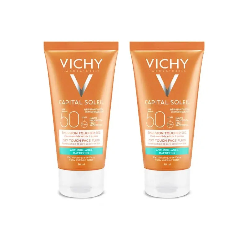 Vichy Capital Soleil Tacto Seco SPF 50, 2 × 50 ml