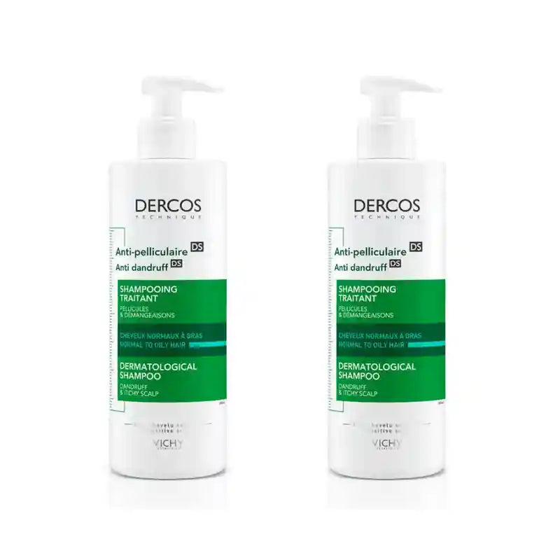 Vichy Dercos Technique šampón proti mastnej lupine, 2 × 390 ml