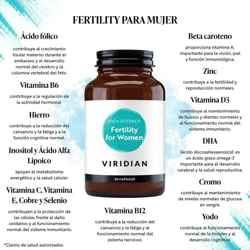 Viridian Fertility pre ženy, 60 kapsúl