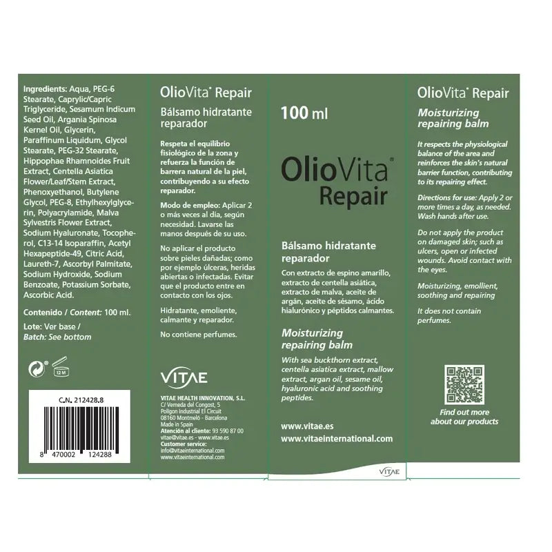 OlioVita Repair 100 ml – s plody rakytníka a kyselinou hyalurónovou