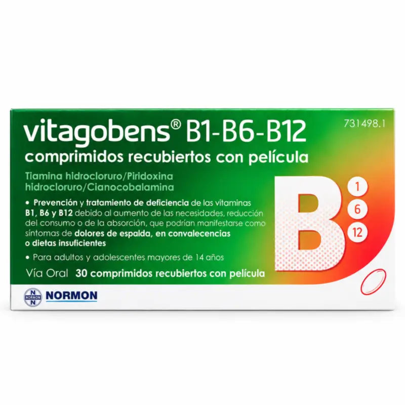 Vitagobens B1, B6, B12, 30 obalených tabliet