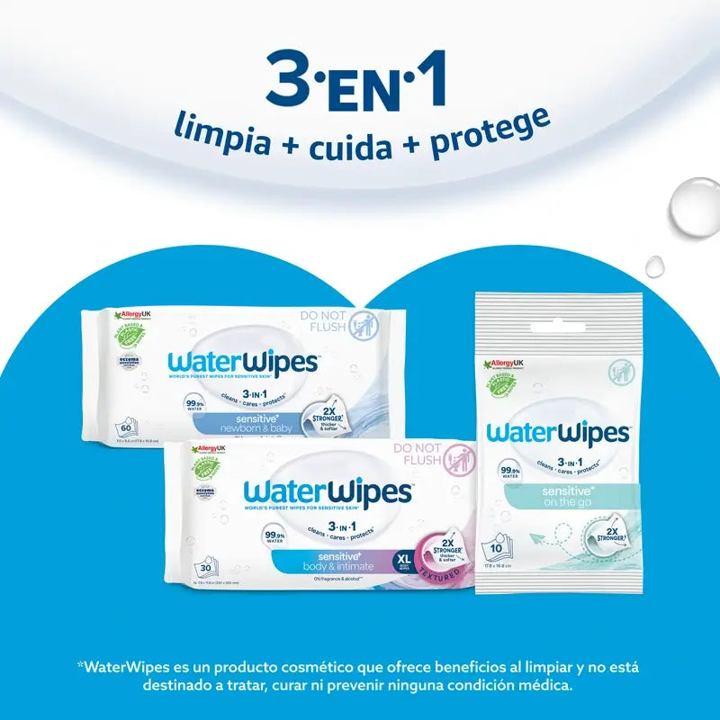 Waterwipes – biologicky rozložiteľné detské vlhčené utierky 4x60, 240 kusov