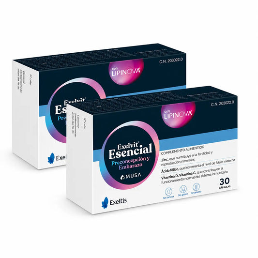Exelvit Esencial – pred otehotnením a počas tehotenstva, dvojbalenie 2 x 30 kapsúl